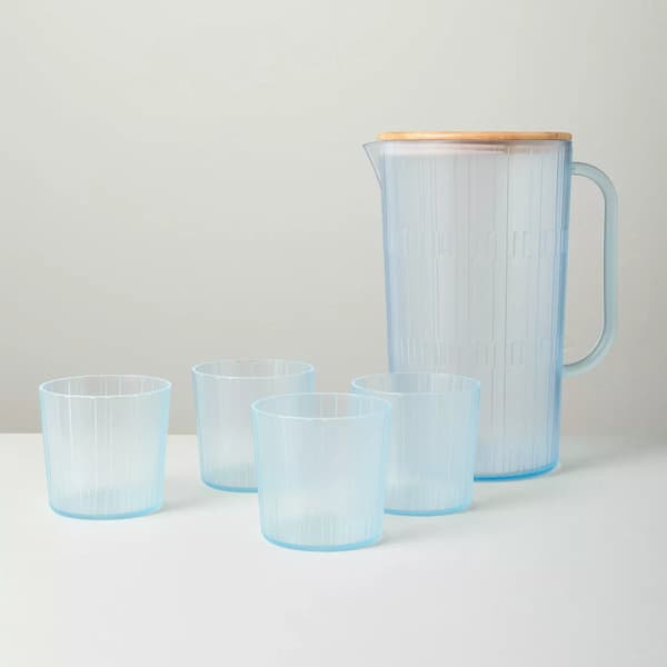 3L Acrylic Beverage Pitcher and Cup Set
