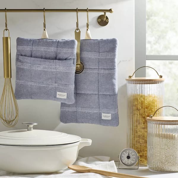 Textured Stripe Potholder Set